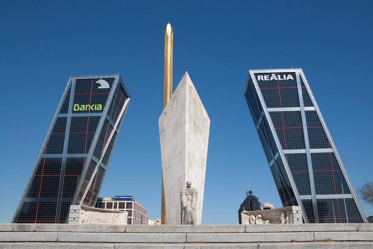 Leaning Towers of Madrid, Spain