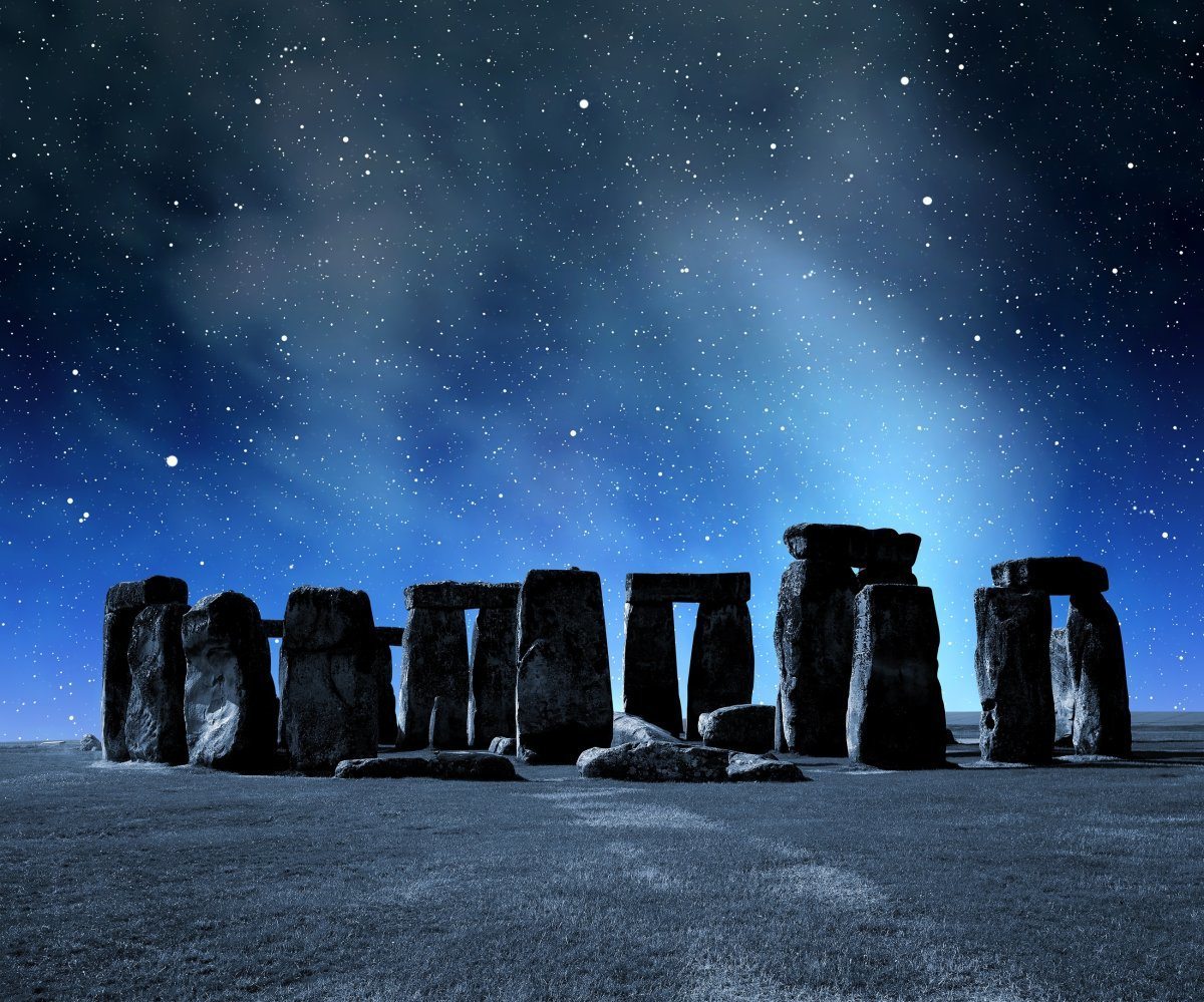 Stonehenge at Night, Wiltshire, England