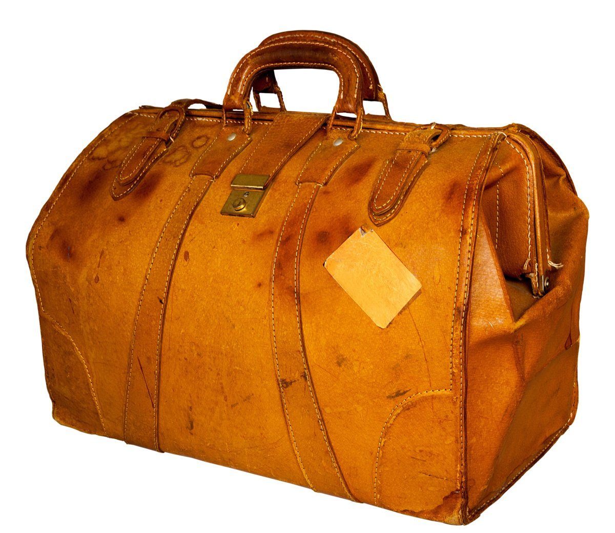 Vintage leather holdall