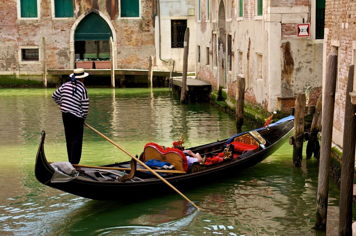 Gondola in the Venice canal