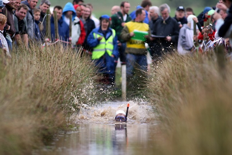 Bog Snorkeling in Llanwrtyd Wells, Wales