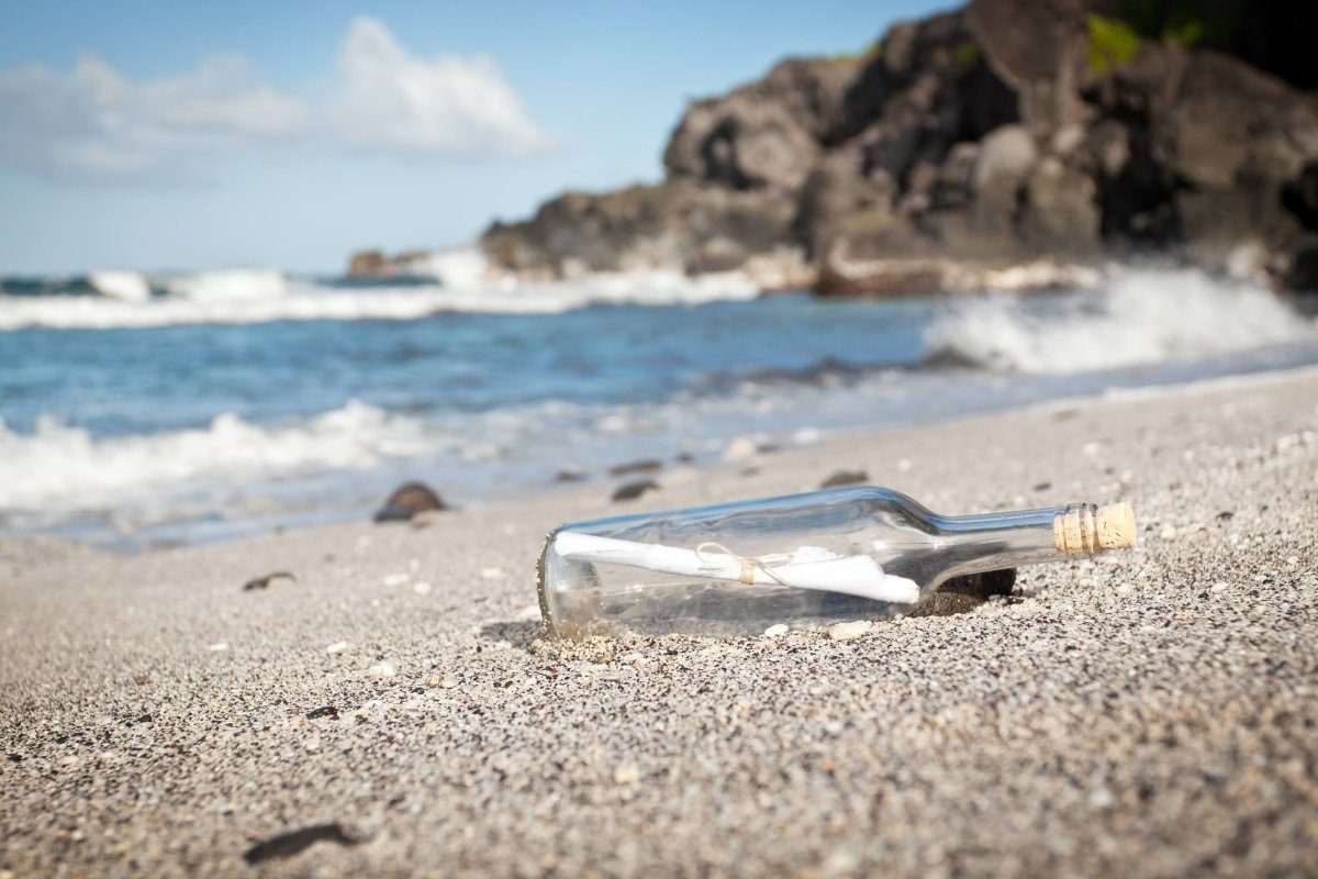 Shipwreck victim's message in a bottle made it home