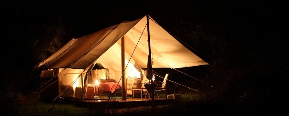 Tented safari camp in the Amakhala Game Reserve