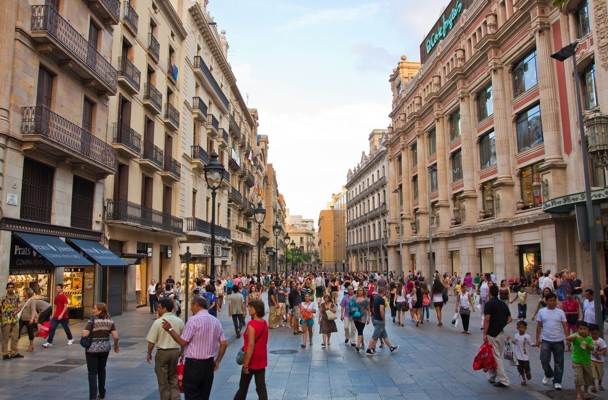Barcelona Spain facts Portal de l'Angel street