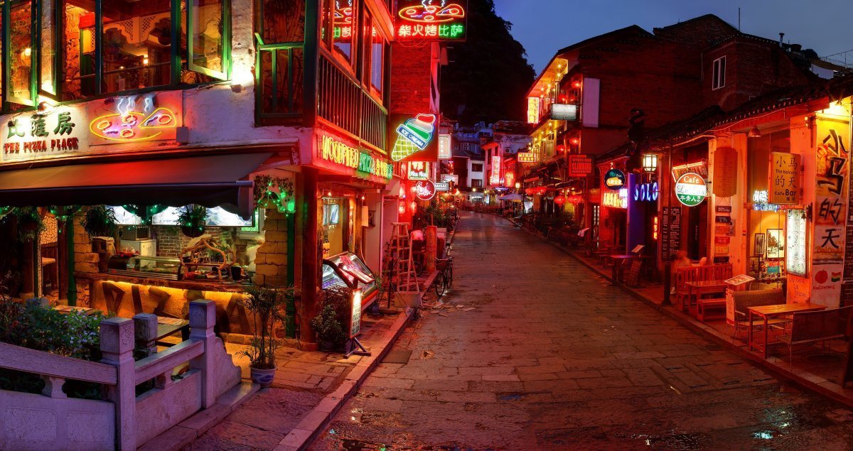 Yangshuo's West Street is a crossroads of cultures.