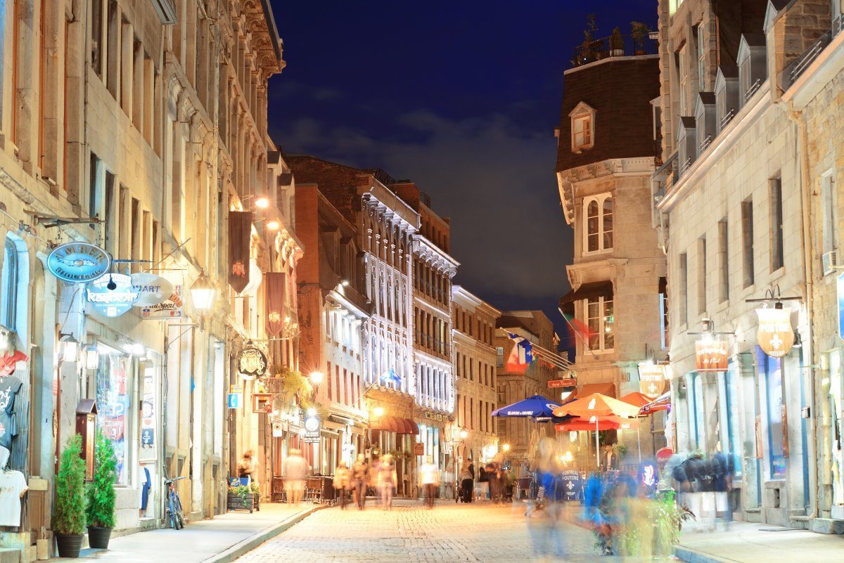 Check out the cool scene in Old Montreal