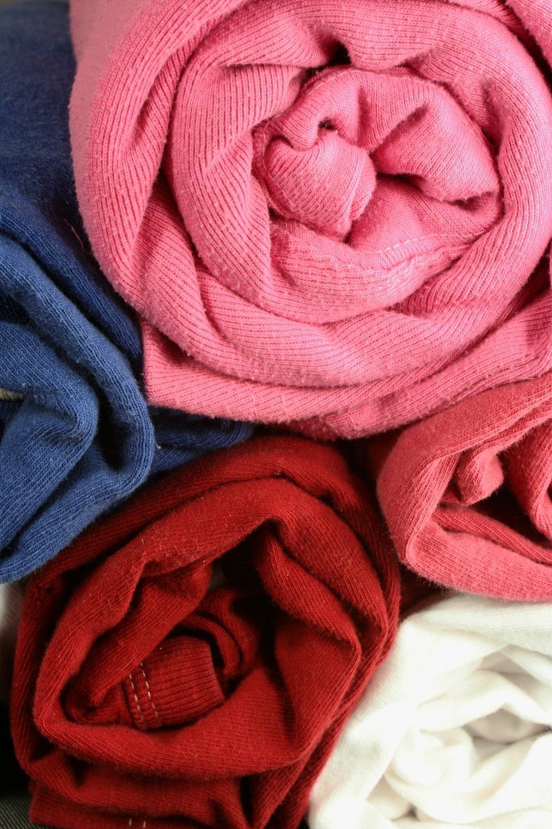 Packing tips: Roll to prevent wrinkles.