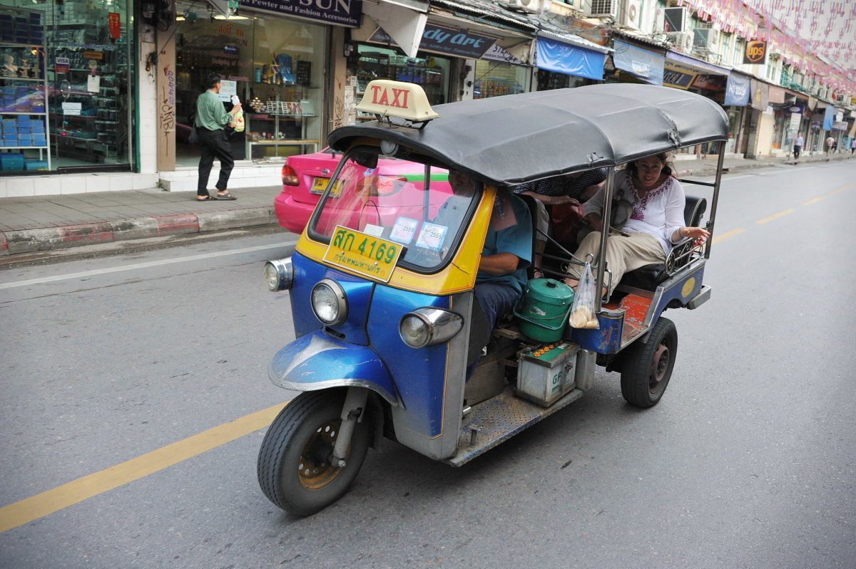 Tuk tuk taxi in Bangkok. 