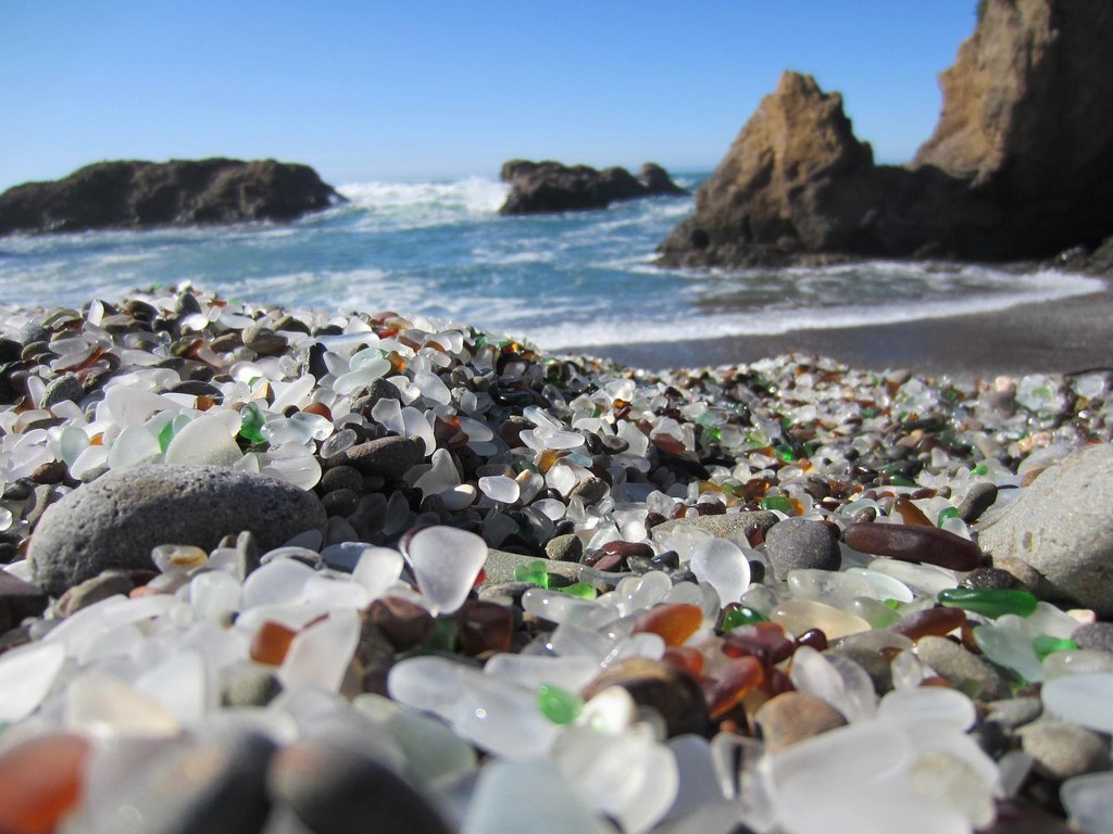 unusually colorful beaches