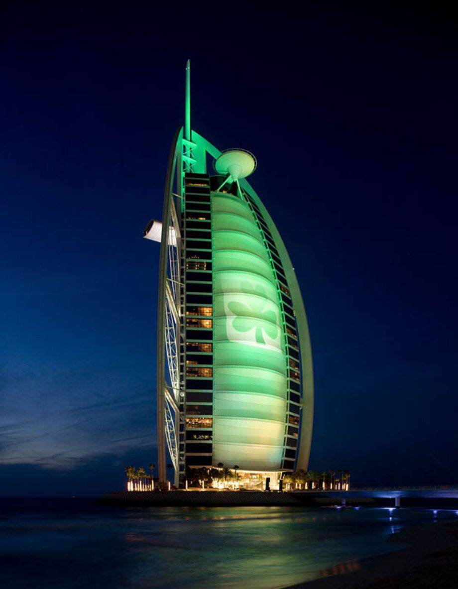 landmarks go green for ireland