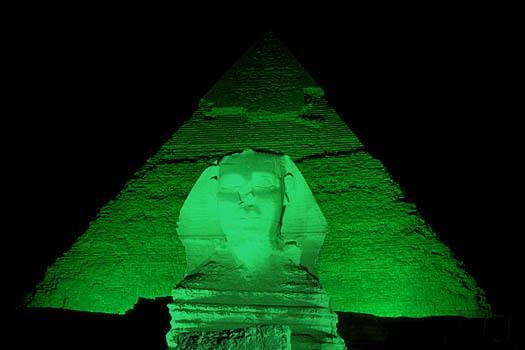landmarks go green for ireland
