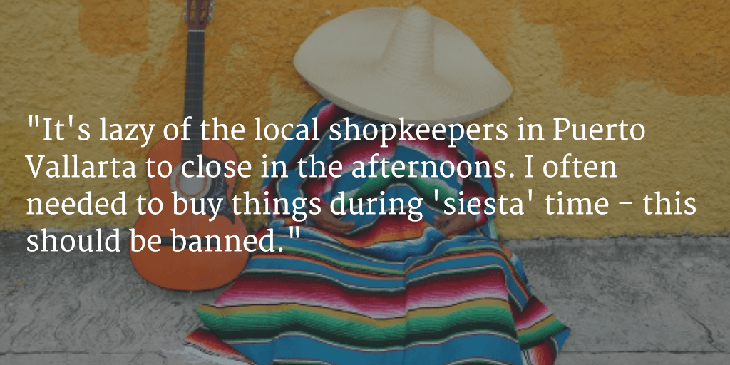 more tourist complaints