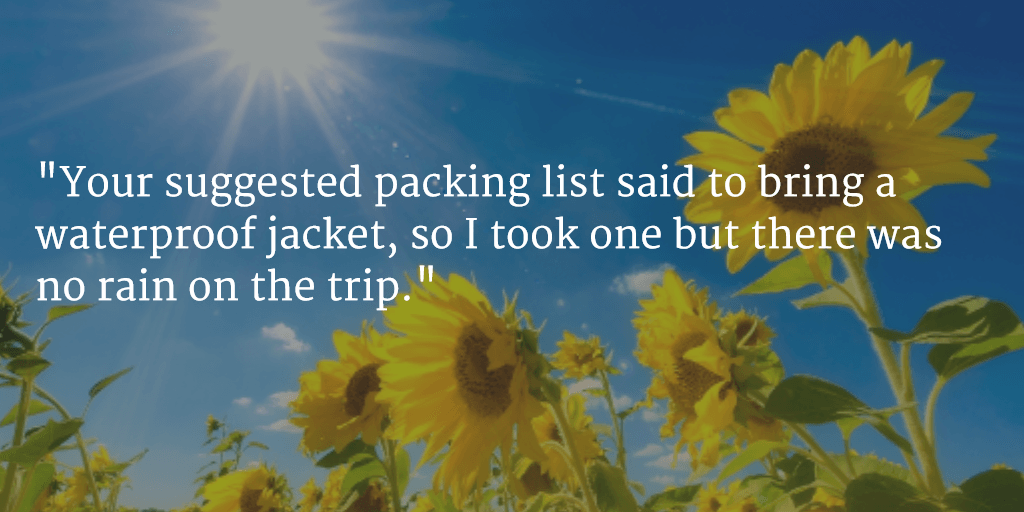 more tourist complaints