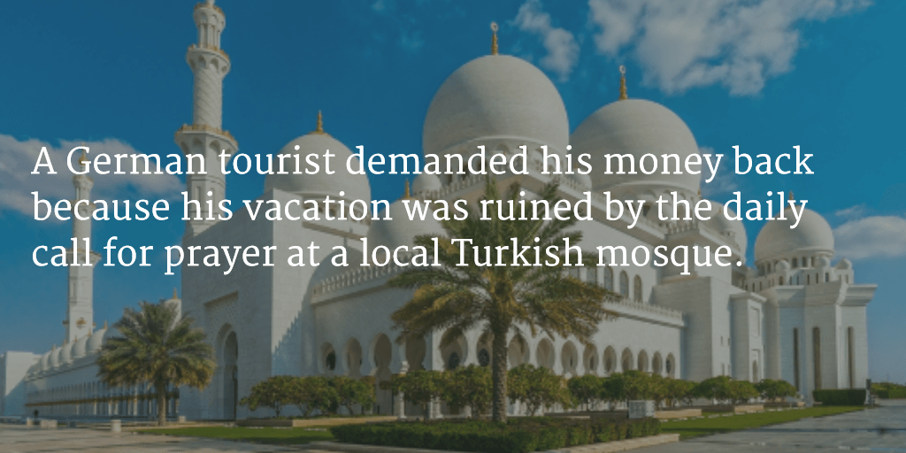 more tourist complaints