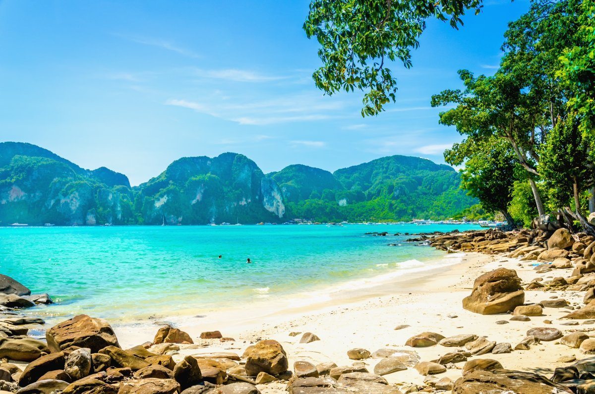 Exotic Beach in South Asia