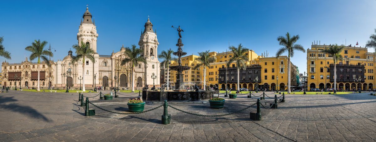 Lima Main Square And Cathedral