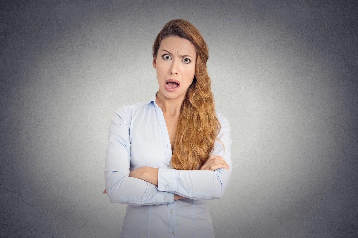 Pissed Of Angry Young Woman