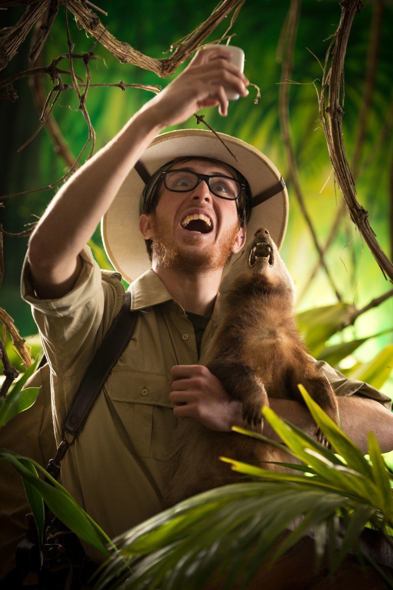 Safari Guide With Animal