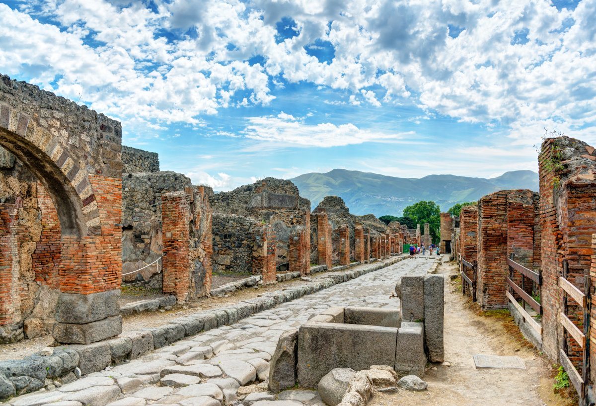 Street In Pompeii, Italy