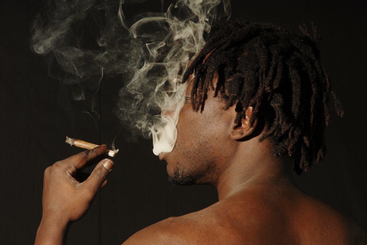 African Marijuana Smoker
