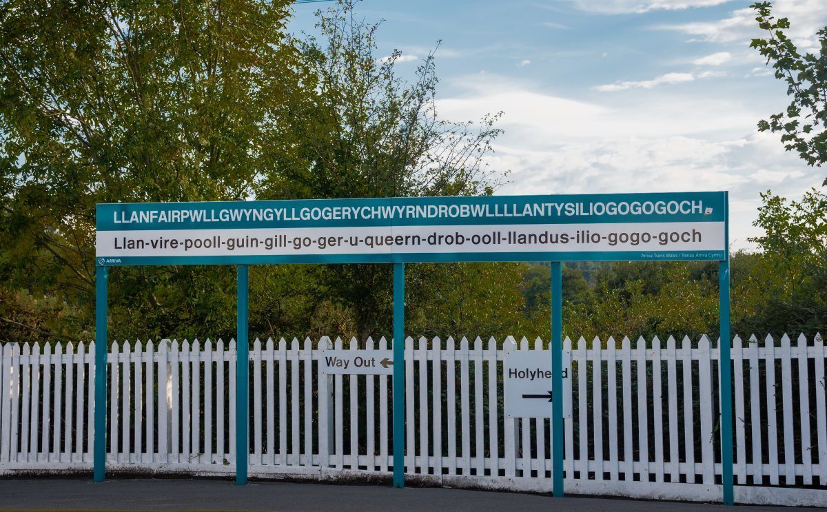 Llanfairpwllgwyngyll, On The Platform Of The Railway Station