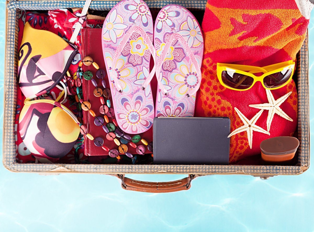Top View Of A Suitcase