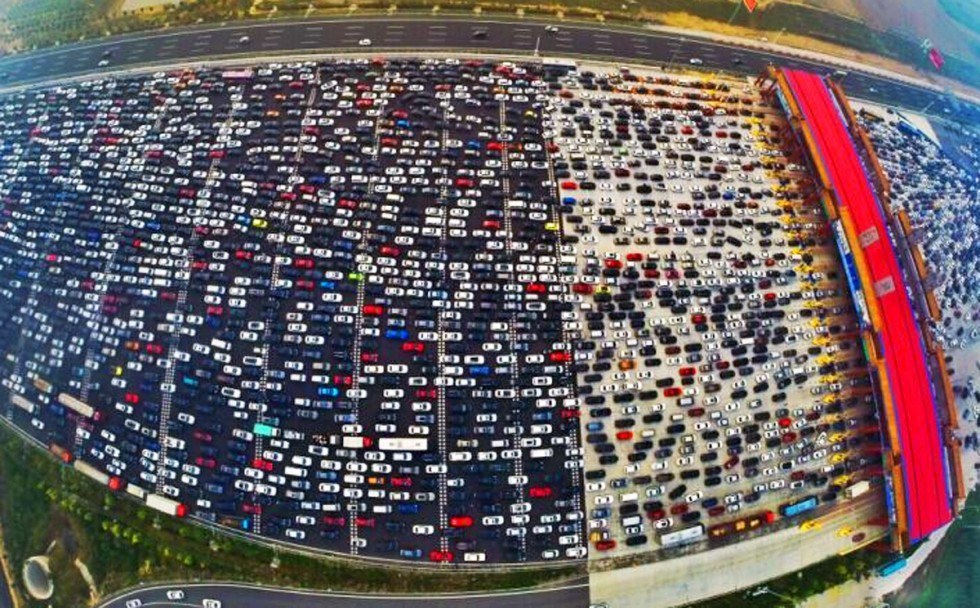 Beijing traffic jams