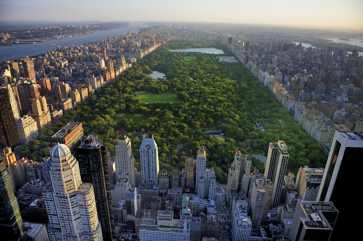 Central Park Aerial View, Manhattan