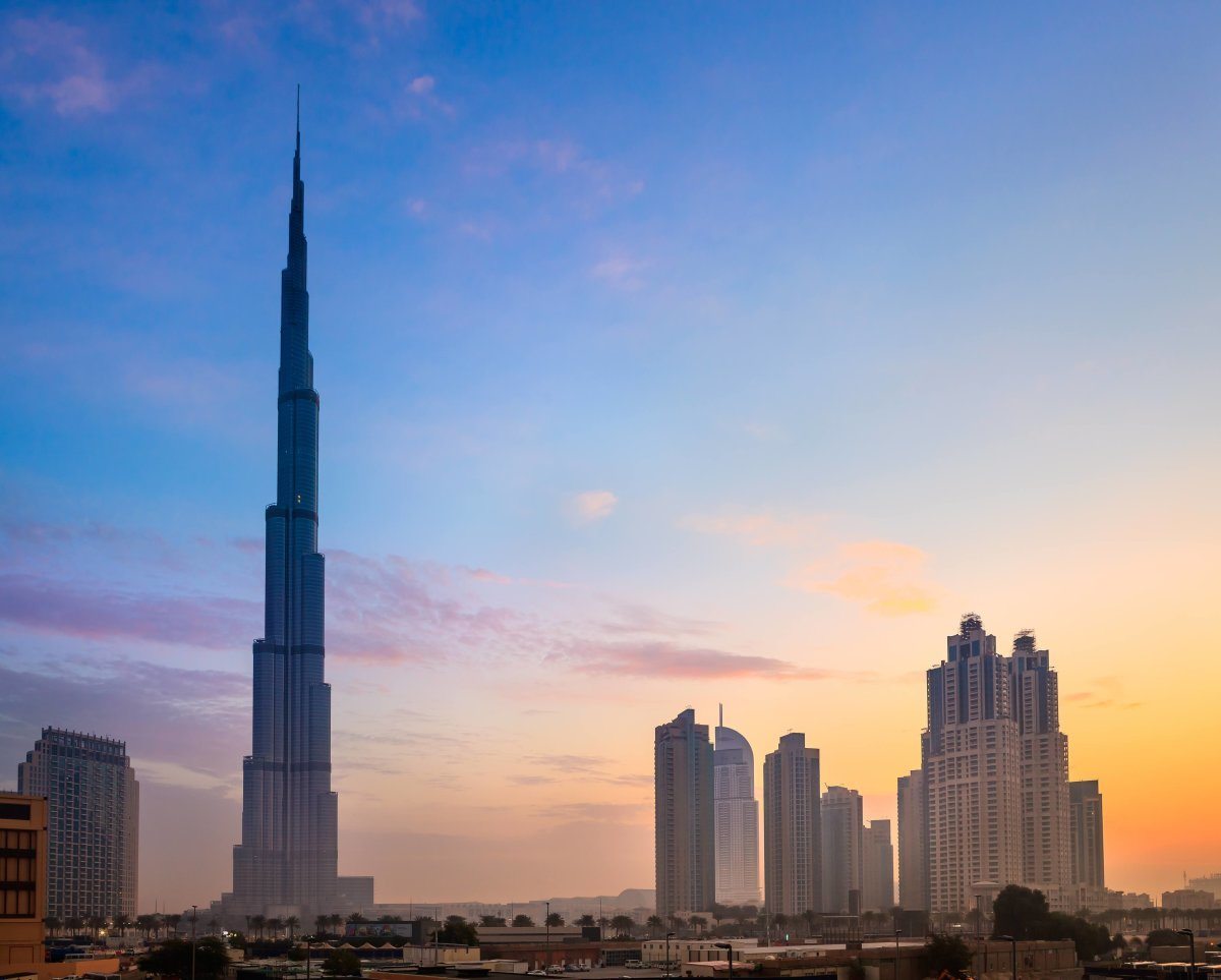 Dubai Skyline With Burj Khaleefa