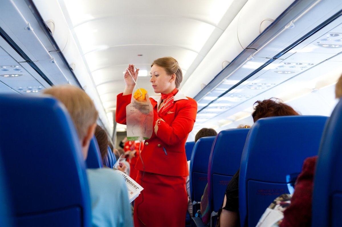 Flight attendant Oxygen Mask