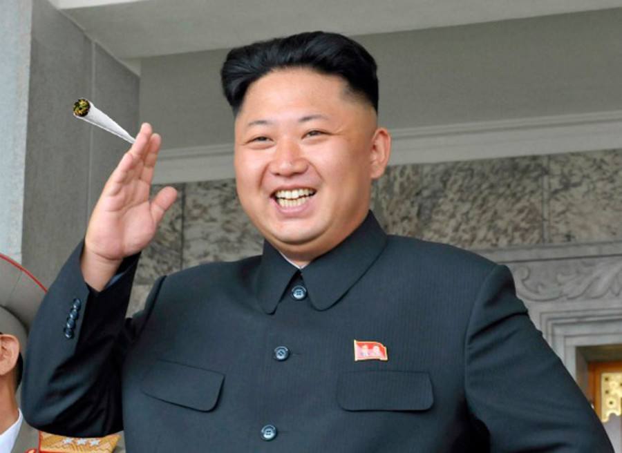 Kim Jong Un smoking