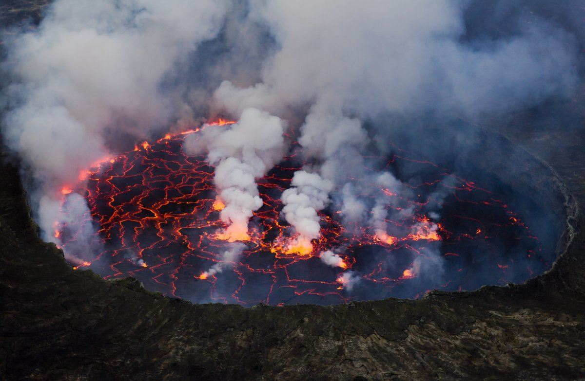 Mount Nyiragongo volcano