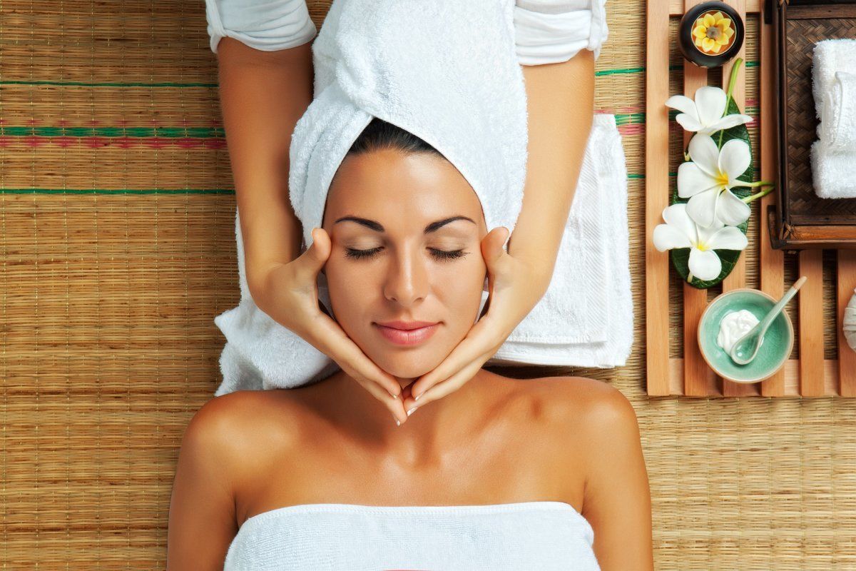 Portrait Of Woman In Spa Environment