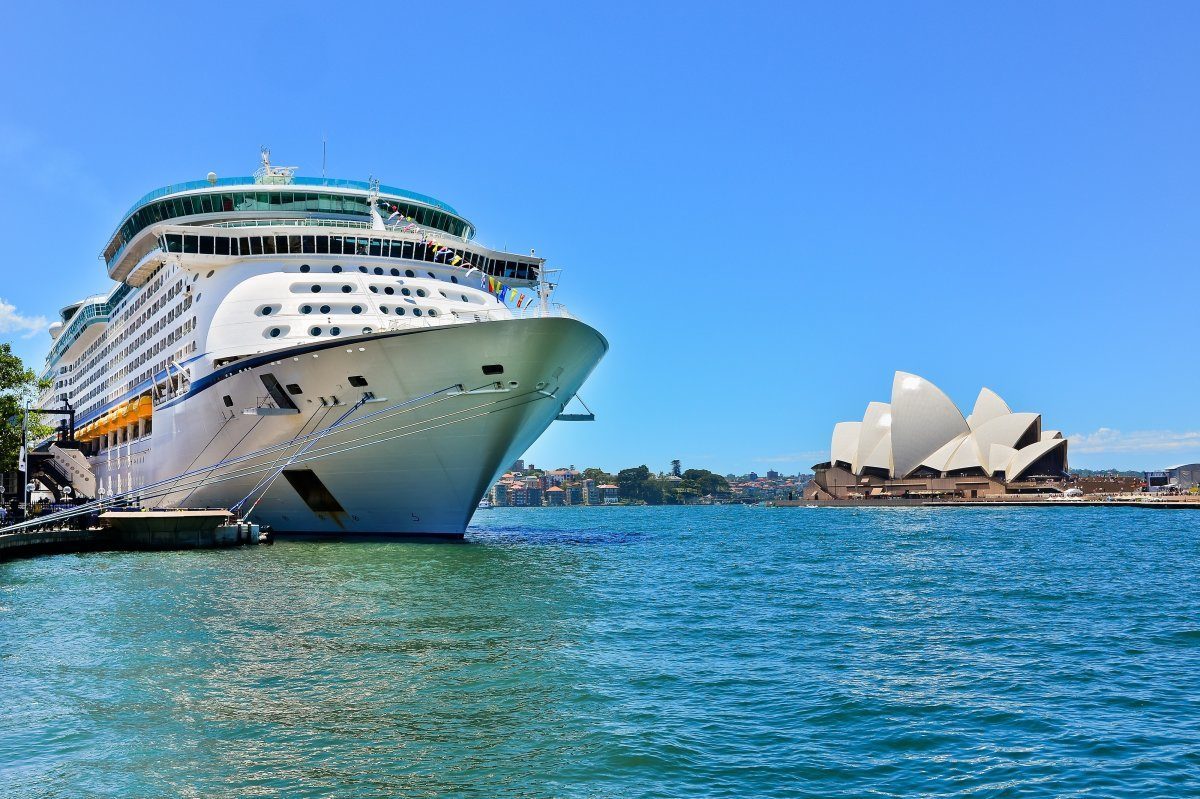 Sydney Opera House And A Cruise Ship