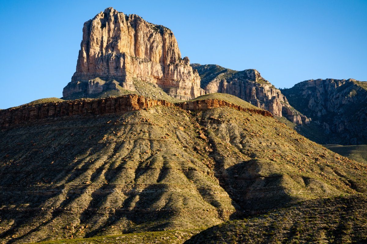 Tall Butte At Guadalupe Mountains National Park