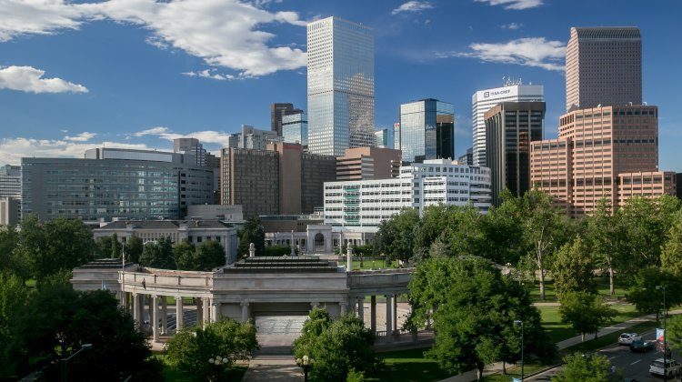 The Mile High City Denver Skyline