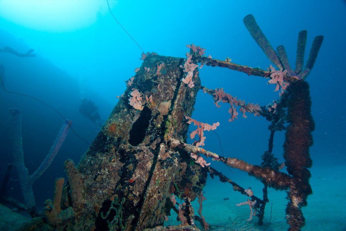 Underwater Flying Deck From Shipwreck