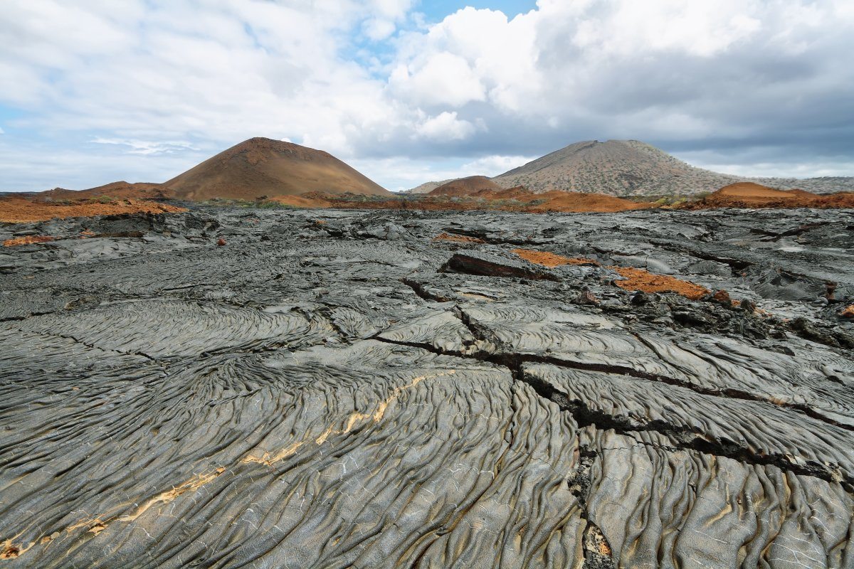 Volcanic Landscape Of Santiago Island, Galapagos