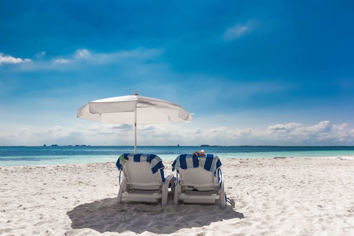 Caribbean Beach in Cancun, Mexico