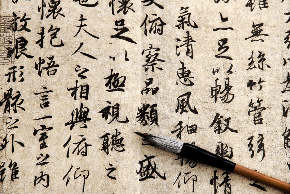 Chinese Antique Calligraphic Text