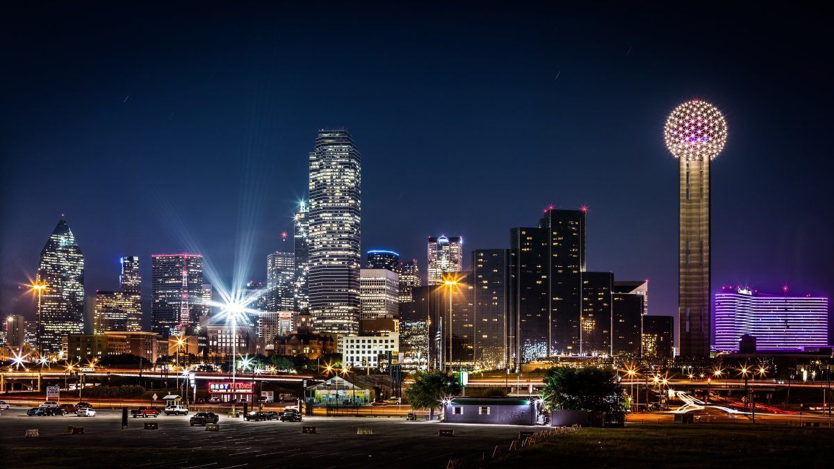 Dallas Skyline By Night