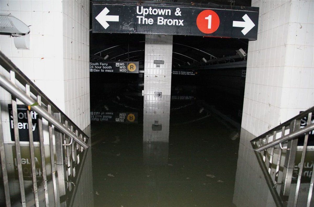 Flood in New York City subways