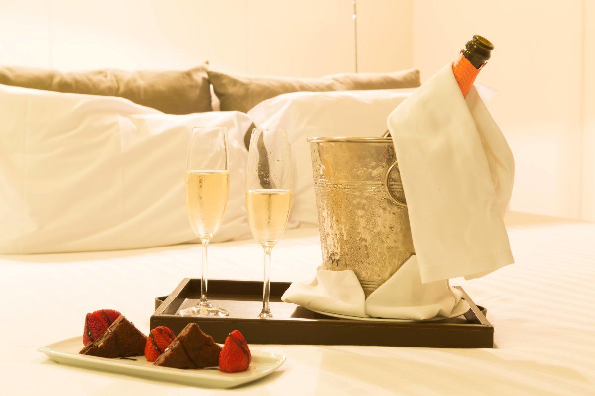 Hotel Room Shot, Honeymoon Concept