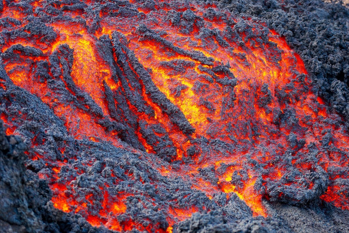 Lava Flowing In Guatemala