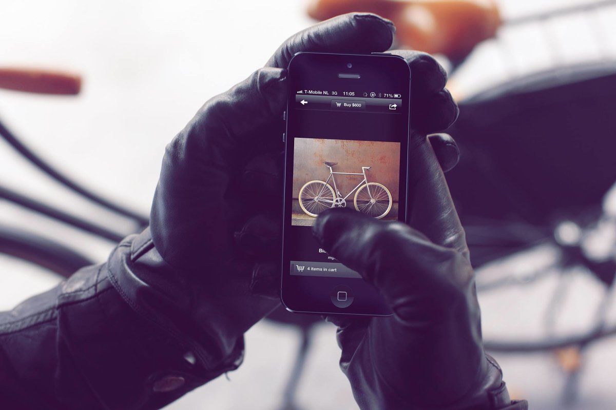 Leather Touchscreen gloves
