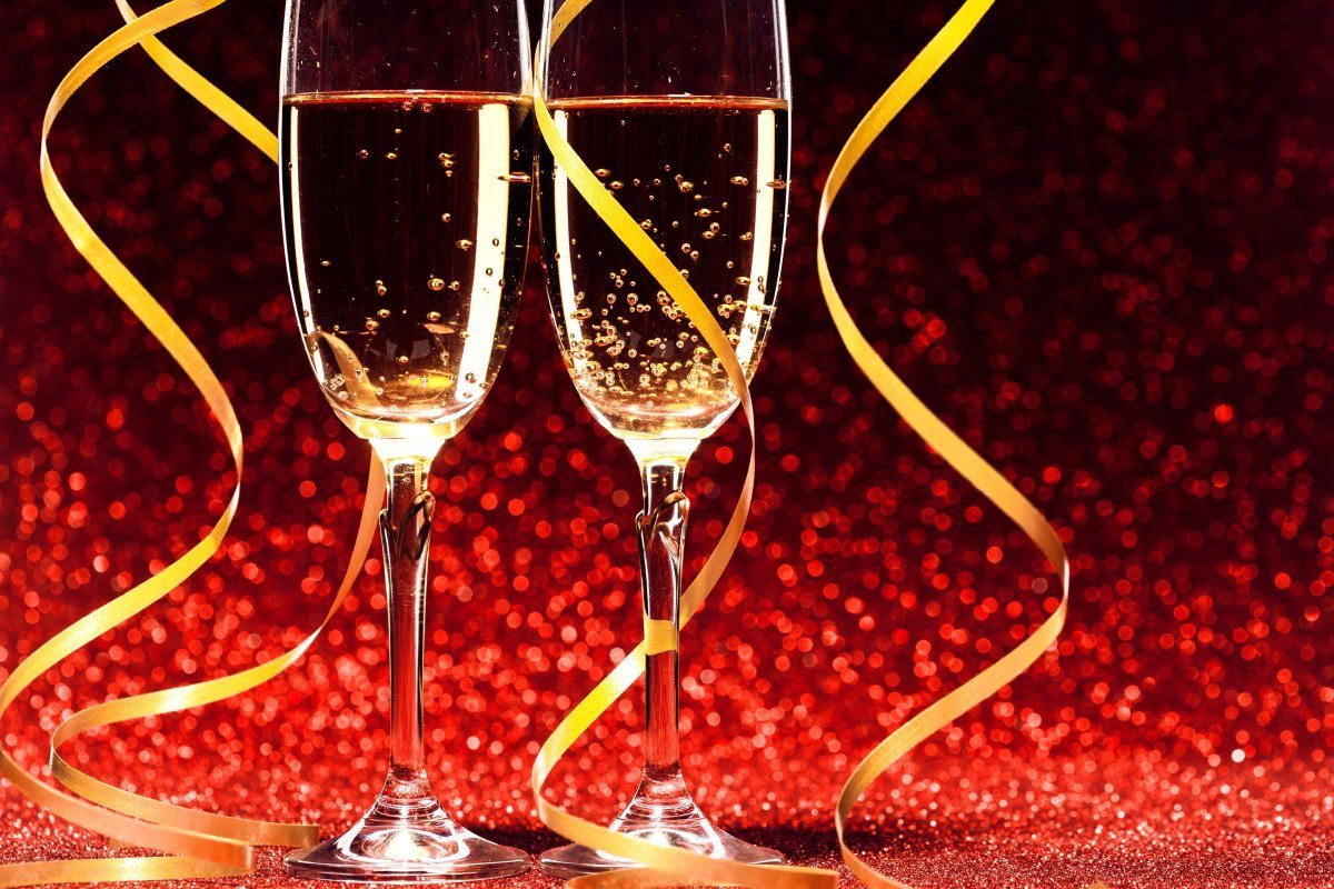 Pair Glass Of Champagne
