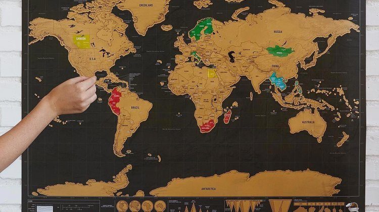 Scratchable World Map