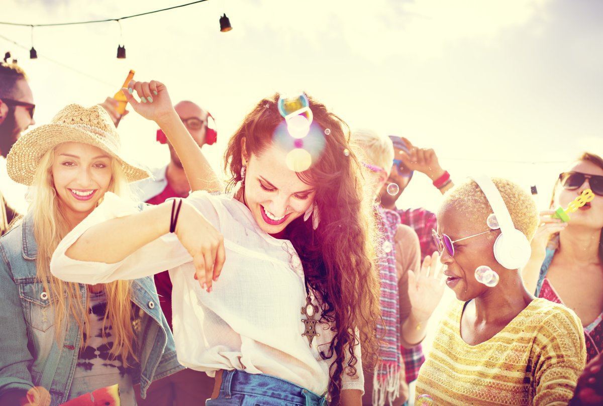 Teenagers Friends Beach Party