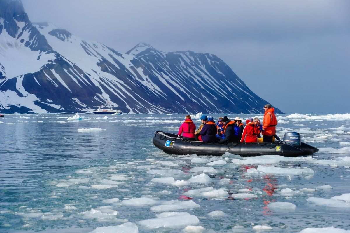 Tourists From The National Geographic Explorer Cruise Ship