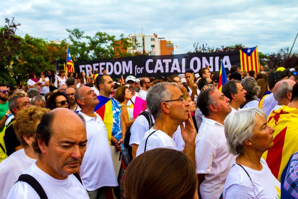 Catalan Independence March In Barcelona